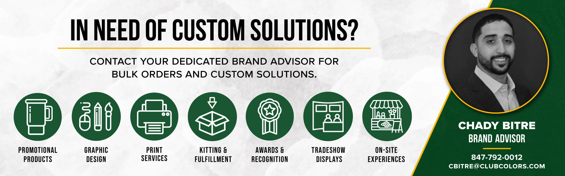 Need custom solutions? Contact Chady Bitre