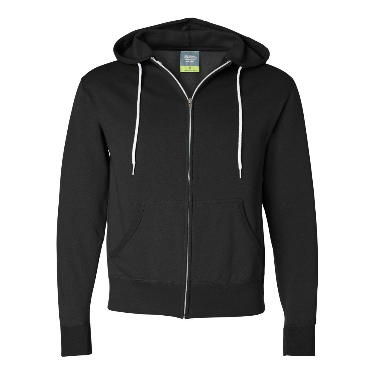 Lightweight Full-Zip Hooded Sweatshirt