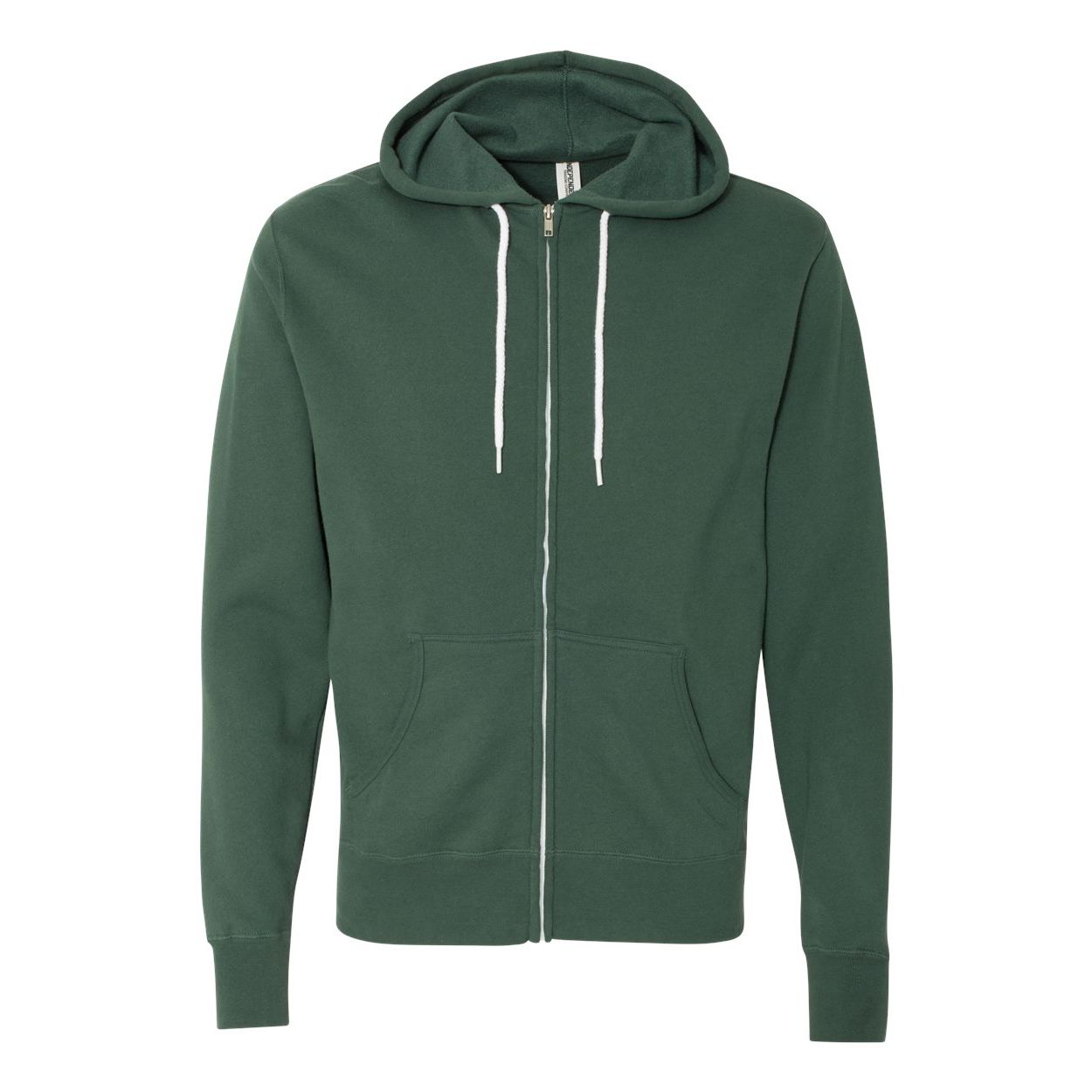 Lightweight Full-Zip Hooded Sweatshirt